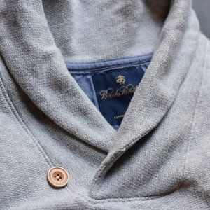 Brooks Brothers Mens Large Shawl Collar Sweater